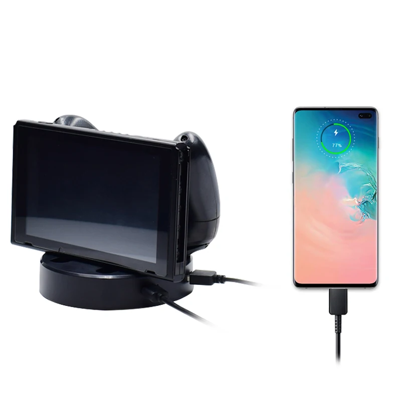 

LED Nintend Switch Controller Charger Charging Dock Station For Nintendos Swicth Joycon NS Pro Controller & For Switch Console