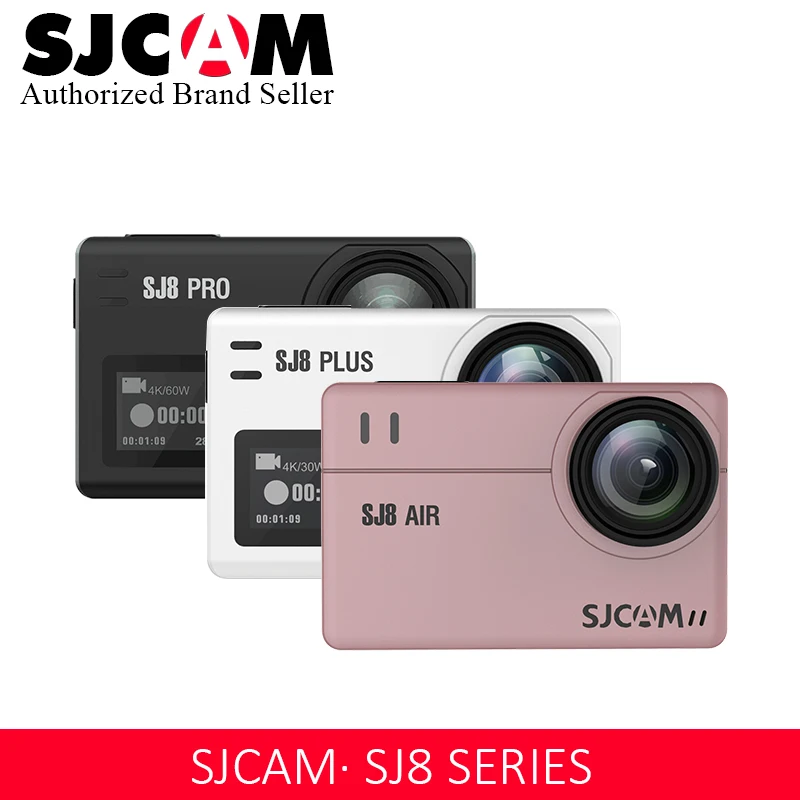 В наличии! SJCAM SJ8 Pro/SJ8 Plus/SJ8 Air Экшн камера 1296P 4K 30fps/60fps Спортивная DV с дистанционным