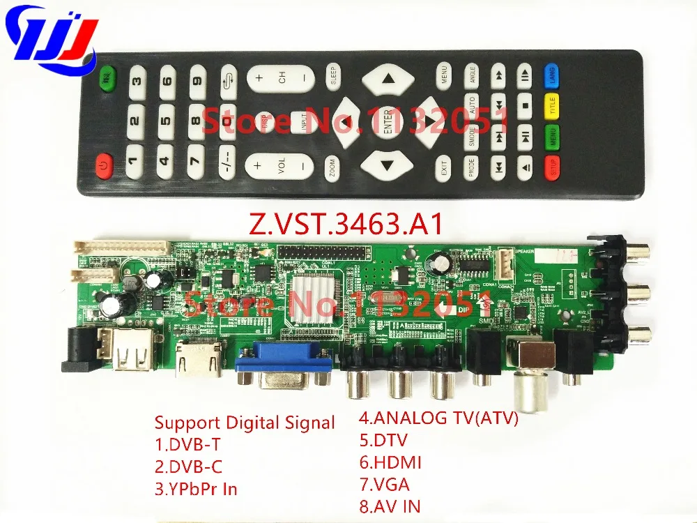 

Z.VST.3463.A1 DS.D3663LUA.A8.2.PA Support Digital Signal DVB-C DVB-T/T2 Better than V56 Support Russian Language LCD