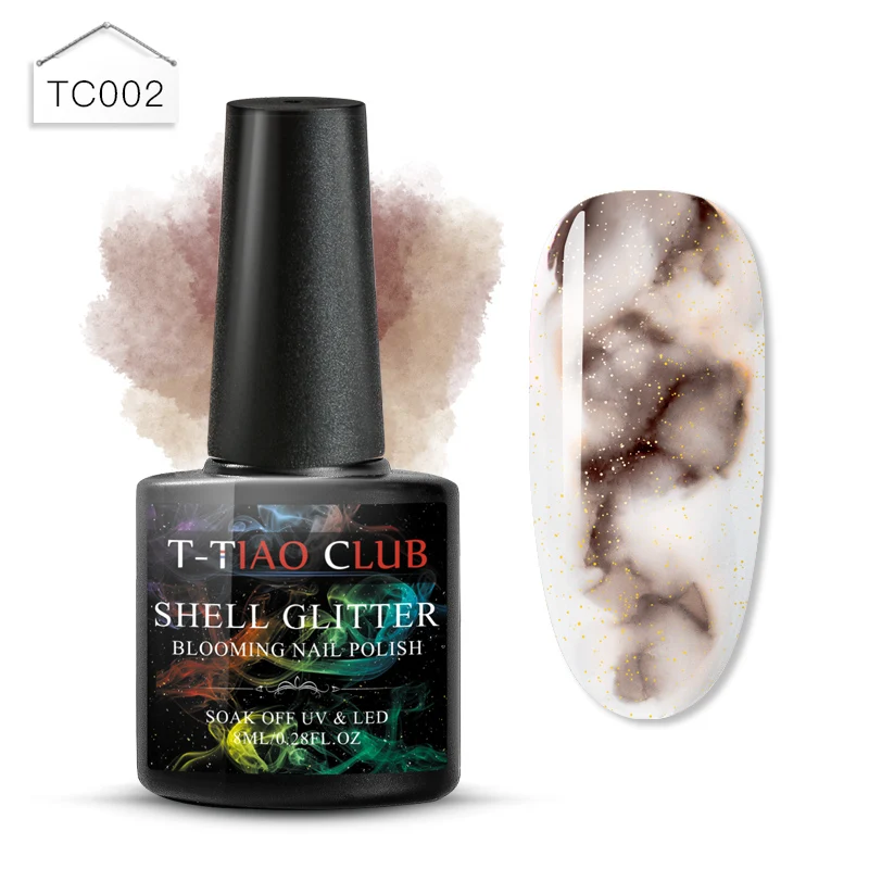 T-TIAO CLUB floming лак для ногтей Гель-лак эффект цветок замочить от УФ светодиодный Гель-лак для маникюра Лак для ногтей украшение - Цвет: S03407
