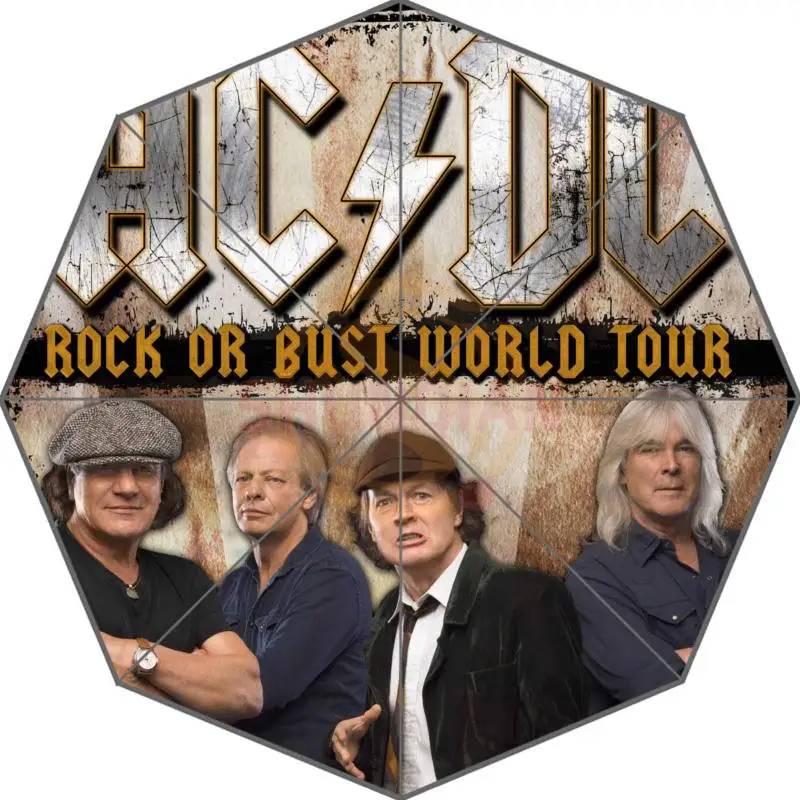 Популярный браслет в 70s ACDC складные зонты Suprised подарок для любимой, подруги - Цвет: Коричневый