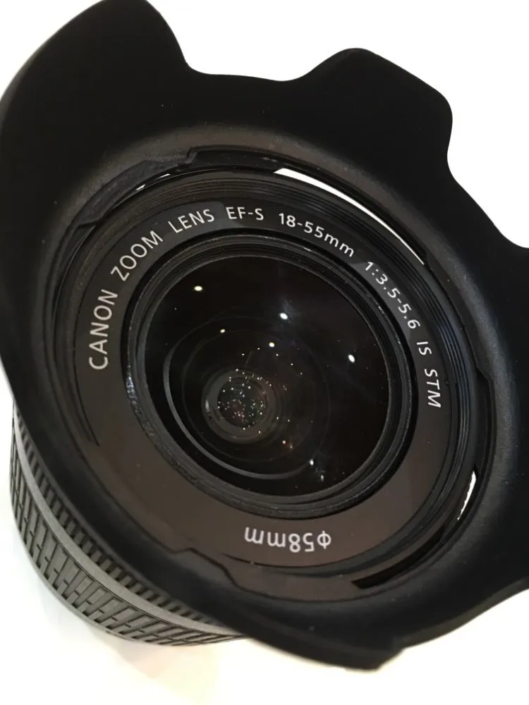 EW 60C II EW-60C EW60C лепесток Baynet 58 мм Цветок бленда объектива для Canon 500d 600d 450d 550d EF-S 18-55 мм f/3,5-5,6 28-90 мм 28-80 мм