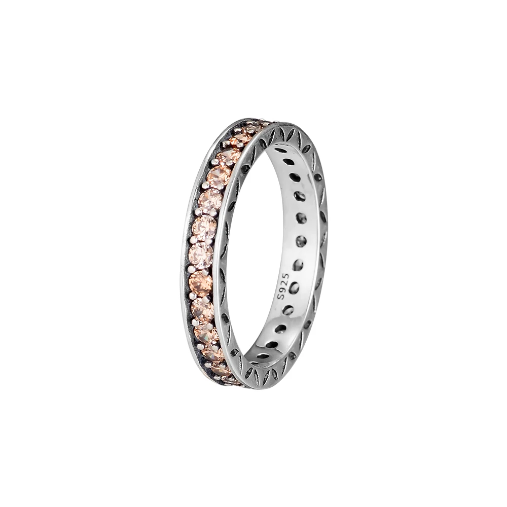 

CKK Rings Silver 925 Jewelry Sparkling Ring with CZ 925 Sterling Silver Wedding Engagement Rings for Women DIY Jewelry Making