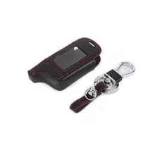 Автомобильный чехол для ключей двухсторонний Кожаный Автомобильный-стильный ключ чехол для Tomahawk TZ 9010 TZ 9030 ЖК-пульт дистанционного управления