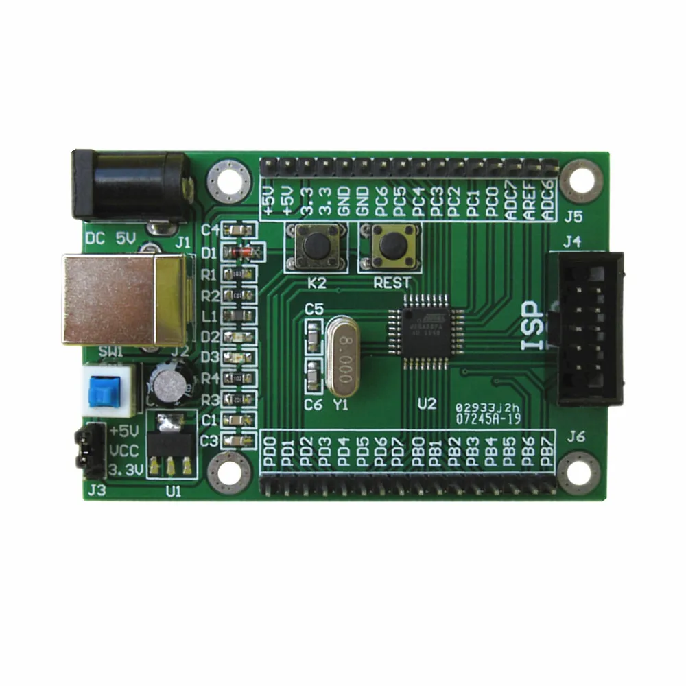 Плата разработки ATmega8A ATMEGA48PA ATMEGA88PA ATMEGA328P основная плата адаптера | Электроника