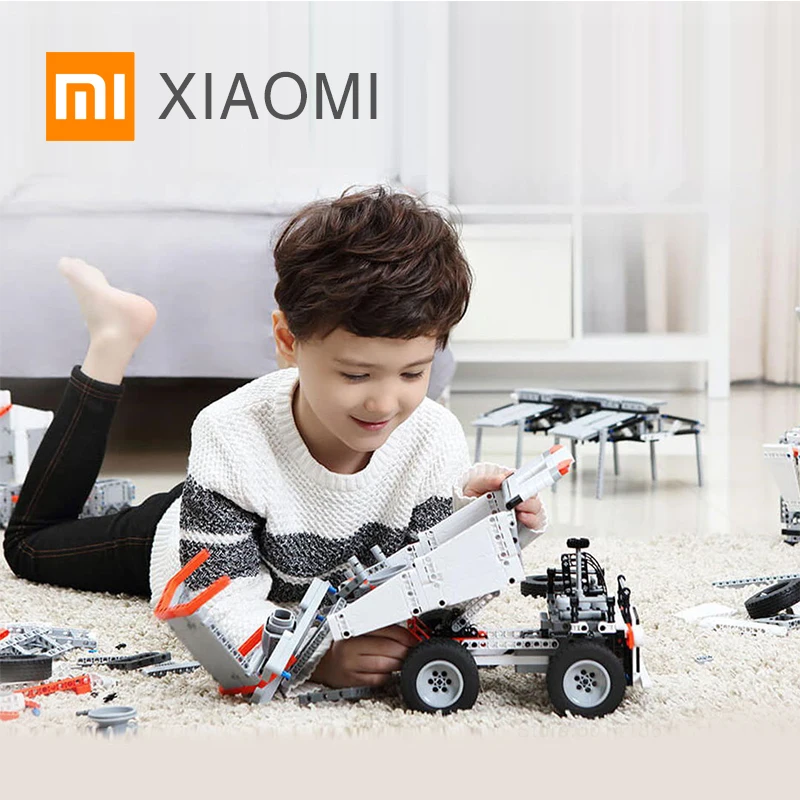 

Hot New XIAOMI MIJIA MITU Puzzle building mine truck children's toy assembling module building simulation car DIY Gifts