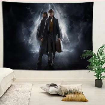 

New Arrival Fantastic Beasts Tapestry Hanging Blanket background wall bedroom Home Art Tapestries Decor Customize your image