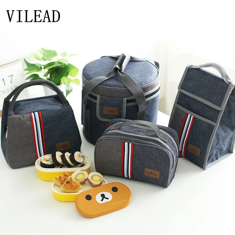 

VILEAD 11 Sizes Portable Insulation Bag Thicken Oxford Cloth Lunch Box Convenient Picnic Bag for Camping Hiking Fishing Outdoor
