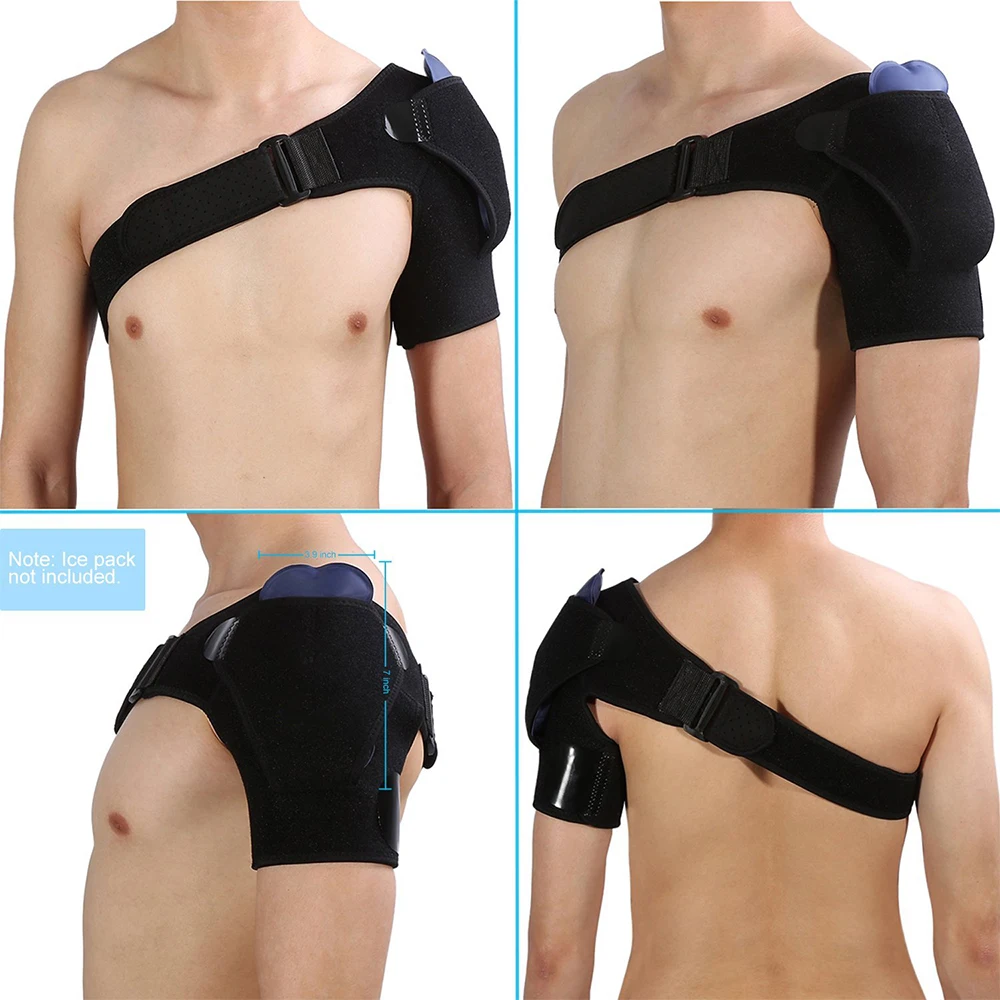 Aptoco повязку на плечо протектор Brace сустав рана боль плечо поддержка ремень Обучение Спортивное Оборудование Регулируемый влево/вправо