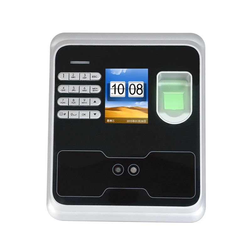 200 FACE USERS Password+Face+Fingerprint Time Clock Biometric Face Recognition Time Attendance Employee Time Clock