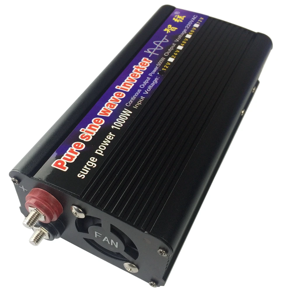 

Pure Sine Wave Power Inverter Peak 1000W DC/AC Inverter Converter DC 12V to AC 220V for Solar Energy Systems