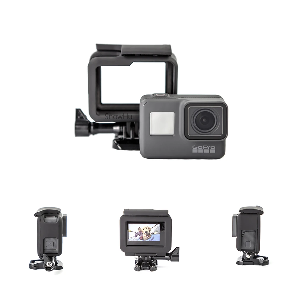 Защитный чехол SnowHu для GoPro Hero 7 6 5 с рамкой черной камеры Go Pro Аксессуары LD03|for gopro|frame