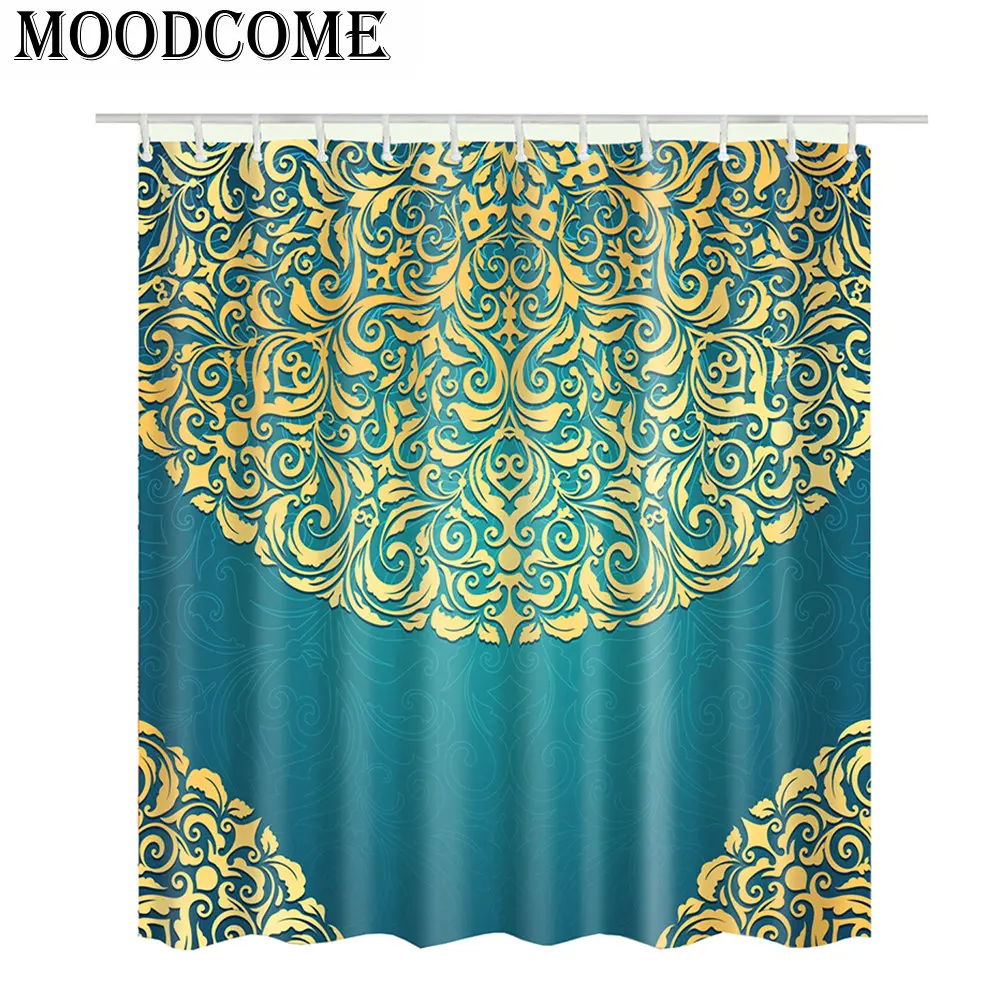 Buy New Arrival Blue Mandala Shower Curtain Bathroom