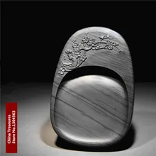 Witersweet Мэй Хуа китайский она Ян тай Inkstone для растирания чернил из Натуральный камень плита для растирания краски чернила плиты