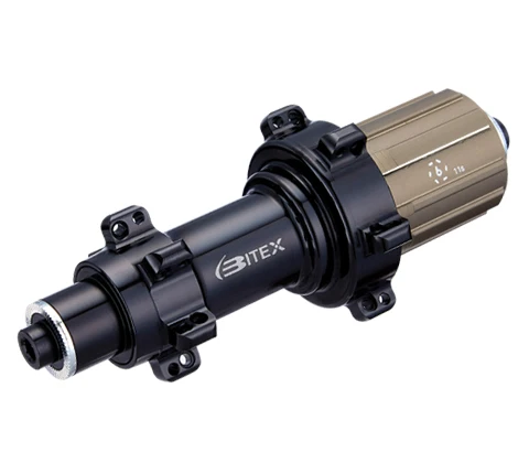 Супер светильник Bitex BX305R 204g, прямые втулки для шоссейного велосипеда, задние 24 Отверстия с Ti быстроразъемными шампурами черного цвета