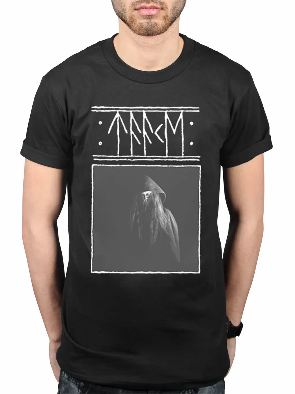 Official Taake Stridens Hus T-Shirt Norwegian Black Metal Band Nordbundet Men'S T-Shirts Summer Style Fashion Swag Men T Shirts | Мужская