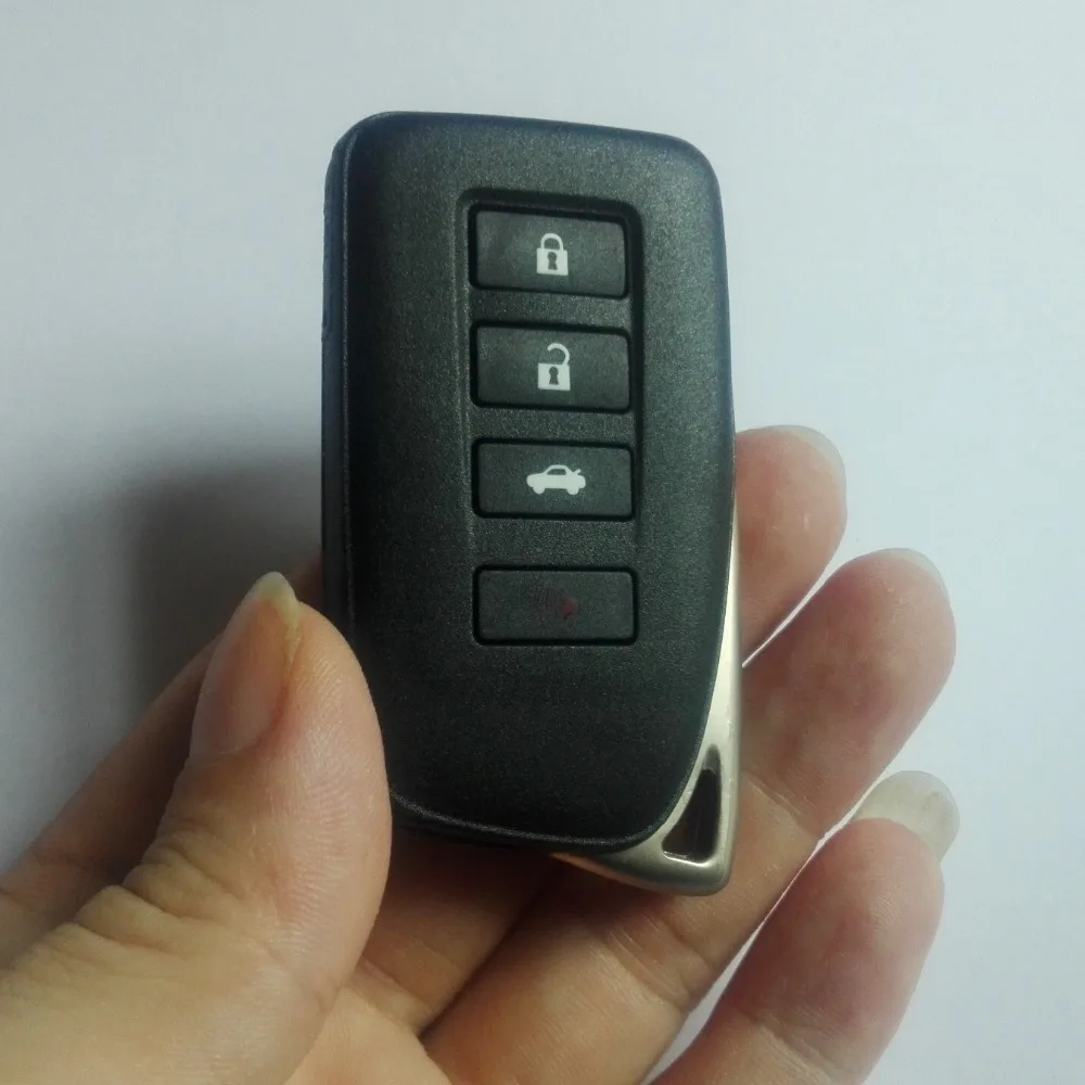 With LOGO Smart Remote Key Shell Fob Keyless Entry Case 3/3+1Buttons For Lexus IS ES GS NX RX Smart Card with Emergency blade