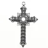 WYSIWYG-pendentifs croix religieuse, 1 pièce 76x49mm, avec grande croix, breloque, pour la fabrication de bijoux, 1 pièce ► Photo 2/2