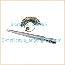 U.S Размер 0-13 металлический палец кольцо Калибр сталь измерители размера кольца набор мерных емкостей ювелирные инструменты и оборудование металлическое кольцо размер r оправка