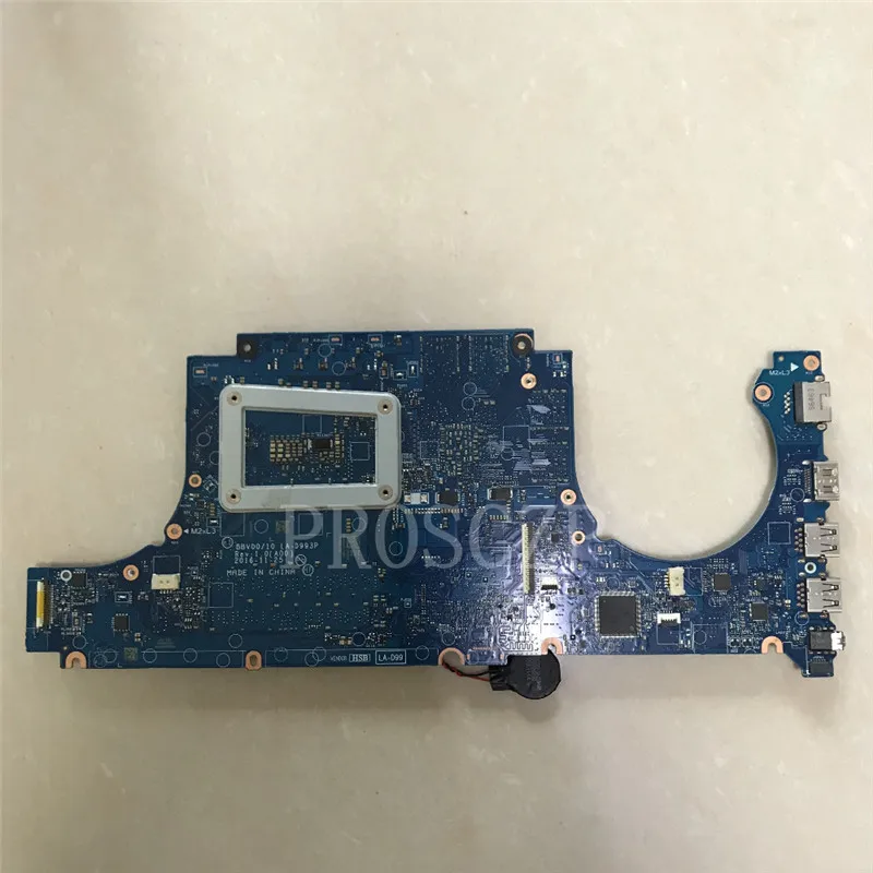 Для 7567 7467 LA-D9939P материнская плата для ноутбука CN-0KD43Y 0KD43Y SR32S I5-7300HQ Процессор GTX1050 4 GB GPU Протестировано