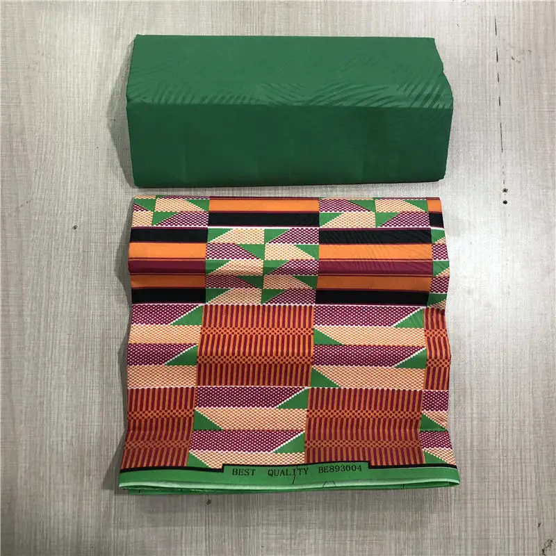 Нигерийская Анкара ткань Полиэстер Гана кэнте воск Африканский Китенге печать восковая ткань для ткани в 2+ 2 ярдов для одежды-J5 - Цвет: 17