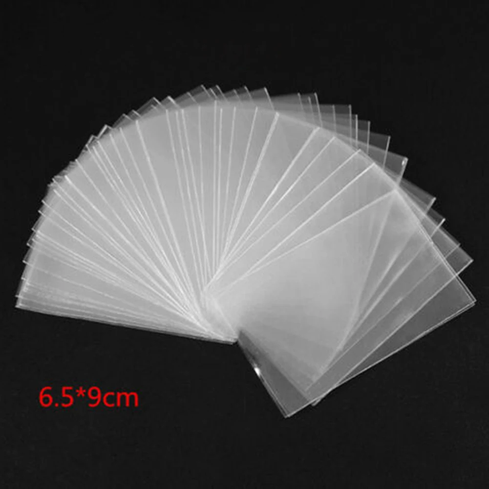 100Pcs Clear Game Tarot Three Kingdom Poker Football Star Card Sleeves Protector HOT