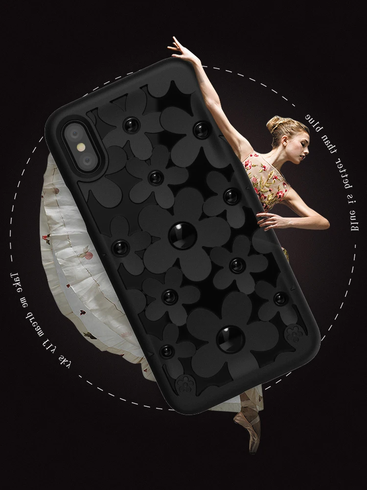 SwitchEasy Fleur 3D ажурные цветы чехол светильник дышащий ультра-тонкий мягкий чехол дизайн для iPhone XS MAX XR XS