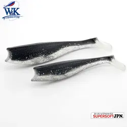 W&K Brand Soft lure 14cm Seaside Artificial Fake Fish Silicone Bait Jig Head Anzol Walleye Zander Promotion 2017 #H0905-140