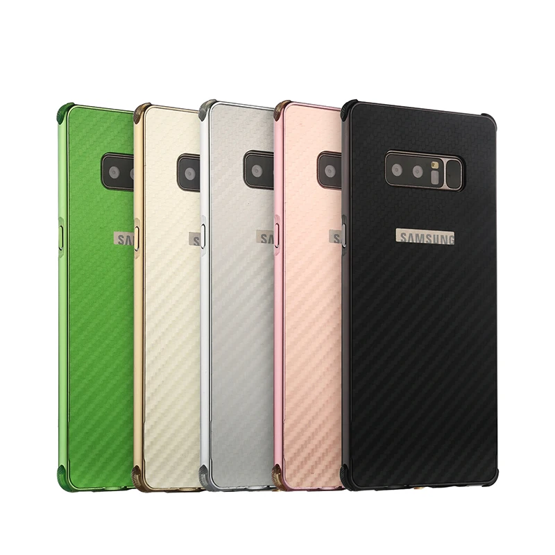 Роскошный Алюминиевый металлический чехол-бампер для Samsung Galaxy Note 8 задняя крышка