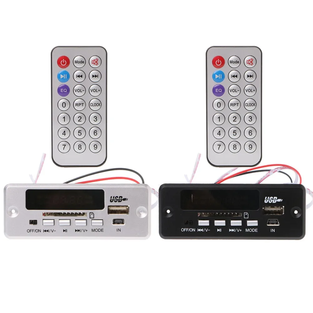 

12V MP3 Decoder Board Remote Control SD Card USB MP3 WMA WAV Cut Memory S20