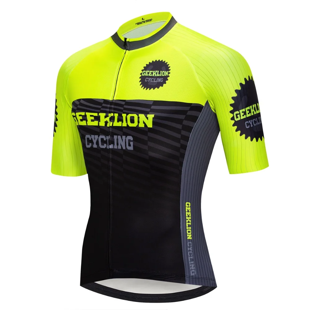 Профессиональный флуоресцентный цветной гоночный лазерный вырез Maillot Geeklion