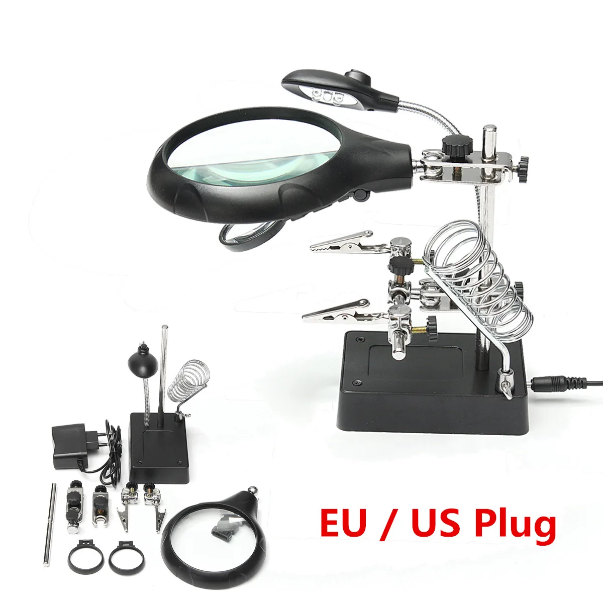 Buy EU/US Plug Soldering Stand Helping Hand Soldering