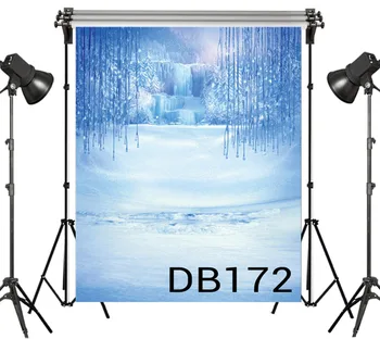 

Polyester Backdrop Snow World Wonderland Newborn Kid Background Photography Studio Prop Photographic Seamless Washable No Crease
