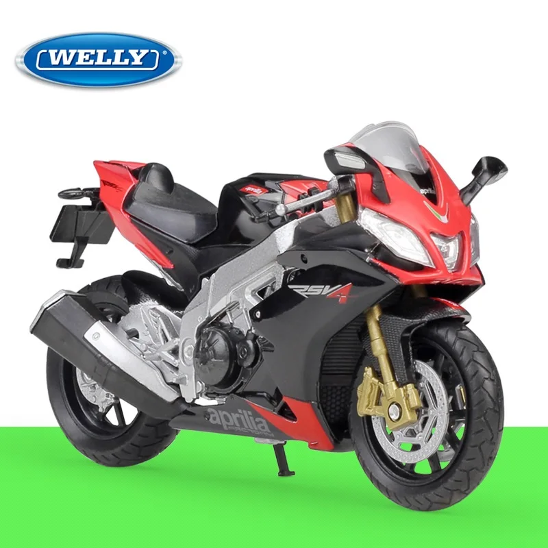 1:18 Welly Aprilia RSV4 заводской литой мотоцикл