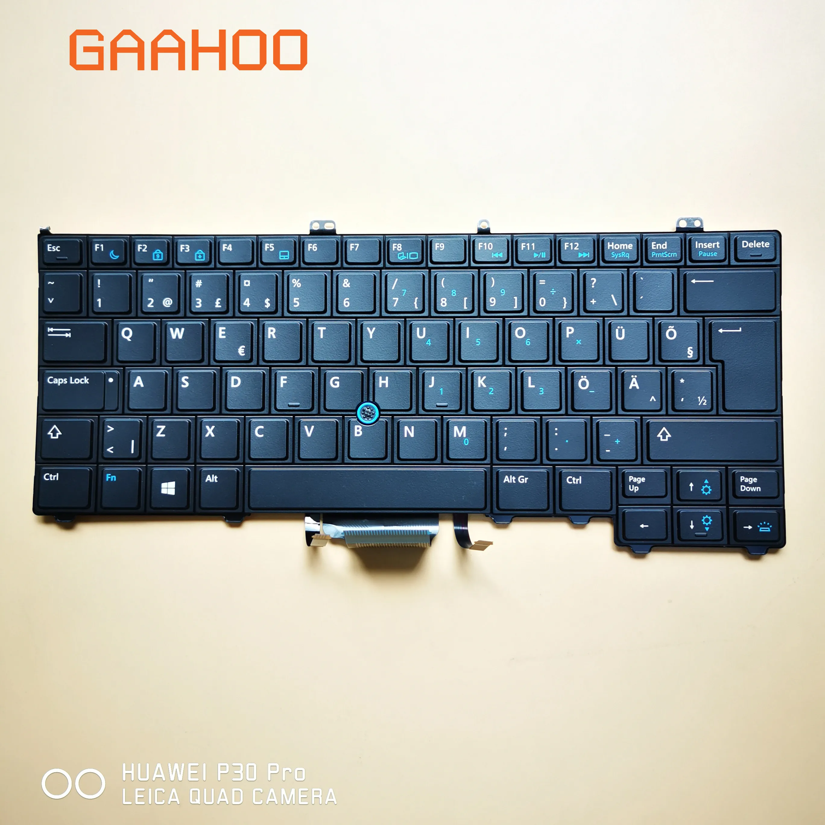 

Brand new Original EU FN Finland Keyboard for DELL latitude E7240 E7440 keyboard with backlit and truckpoint black 0KVHTC
