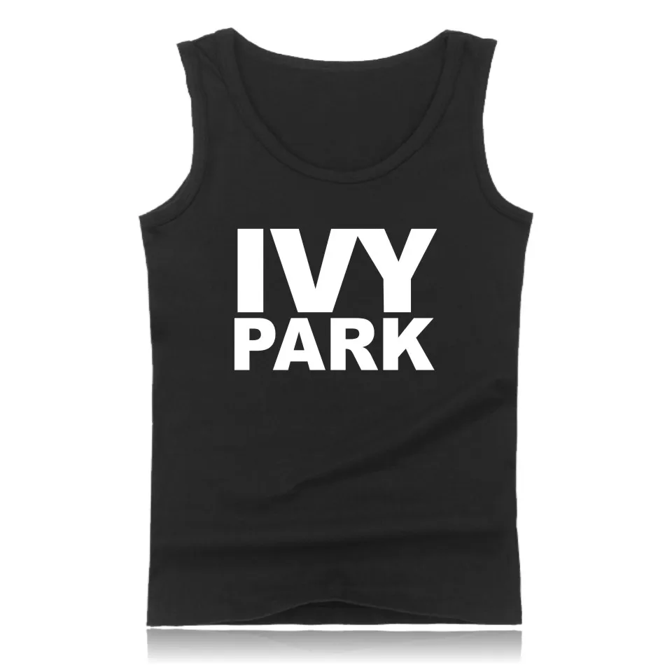

Beyonce Letter Print IVY Park Theme Tank Top Men Stretchy Sleeveless Shirt Black Casual Fashion bodybuilding Fitness Clothing