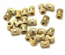 100PCS M3*3*4 MM Brass Inserts Double Pass Copper Knurl Nut Embedded Fastener 4 day pass pukkelpop 2018