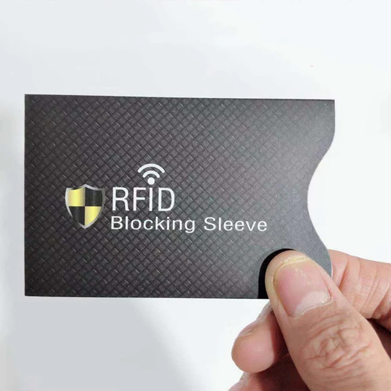 5 шт./пакет анти-сканирования карты рукава кредитной RFID карты протектор и антимагнитными свойствами Алюминий Фольга Портативный банк держатель для карт