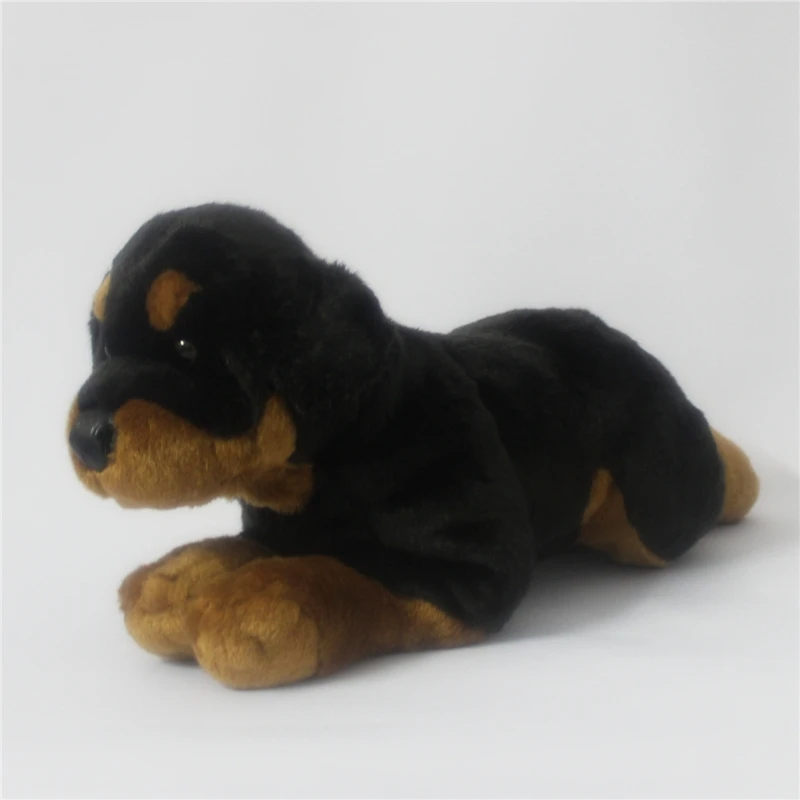 Моделирование Ротвейлер плюшевые игрушки чучела животных собака куклы Дети Рождественский подарок