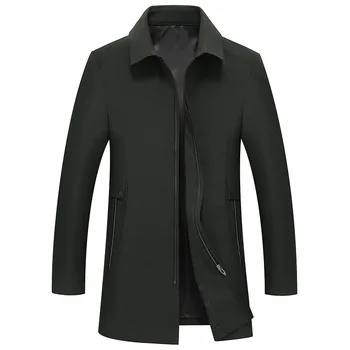 

2019 New Casual High Quality Men Trench Coat