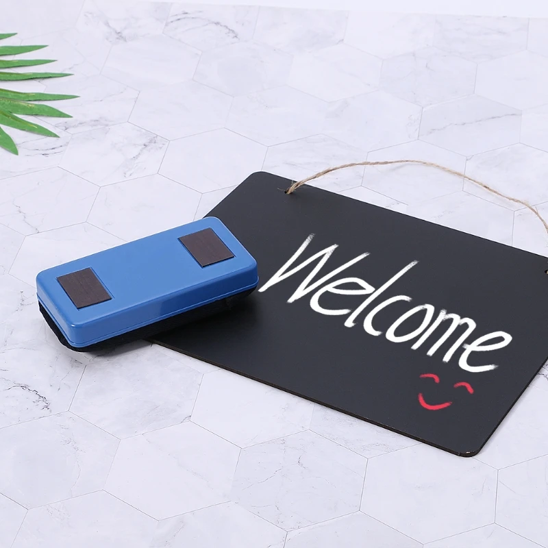 Pencil Erasers Magnetic Whiteboard Eraser Plastic Marker Cleaner Wipe School Stationery Supply