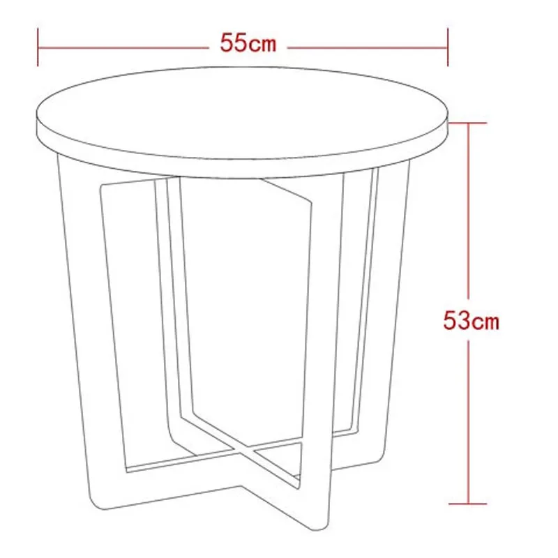 21 inch Round Wooden End Table