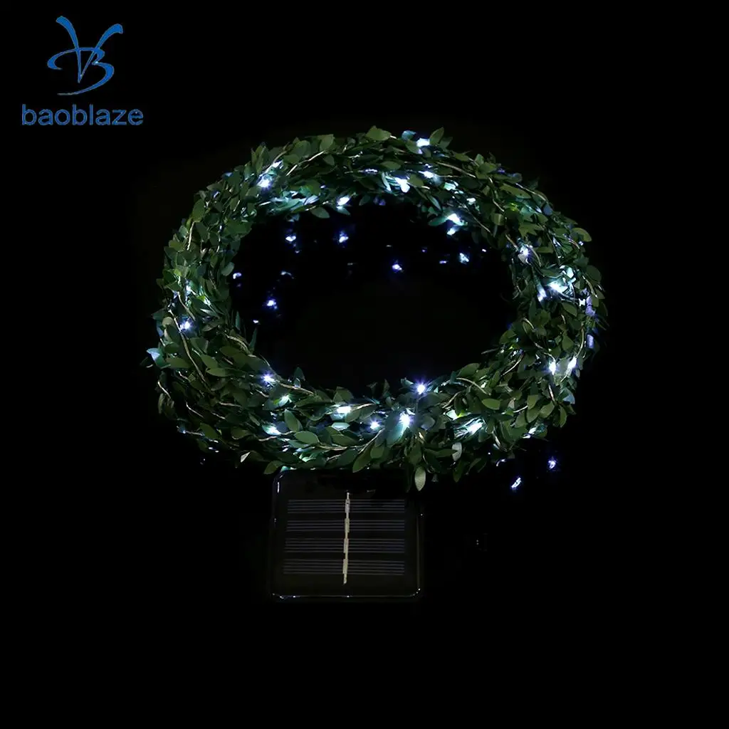 38.8ft гирлянда с питанием от солнца Ivy Vine сказочный свет Проволочная веревка лампа
