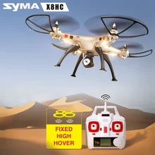 Новейшая модель; Дрон SYMA X8HC Дрон с 2MP HD Камера 2,4G 4CH 6-осевой RC вертолет наведения Quadcopter RTF Квадрокоптер ударопрочный
