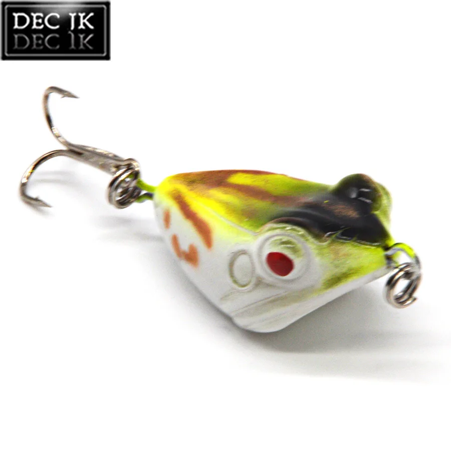 1PCS Sea Artificial Fake Baits Trolling Poper Frog Hard Lures For Fishing Supplies Swimbait Pike Jerkbait Laser Bait Topwater (4)