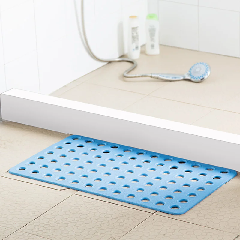 Household bath mat square corners rounded independent vacuum suction