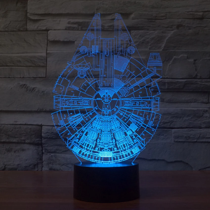 millennium falcon lamp