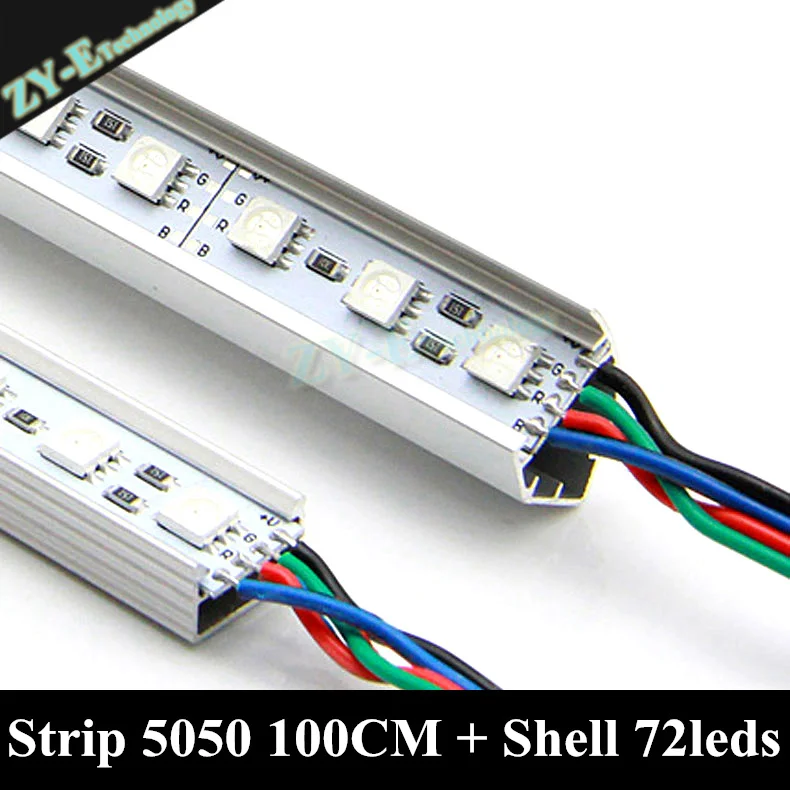 100 шт. светодиод SMD 5050 счетчик печатных плат жесткая полоса светодиодная для