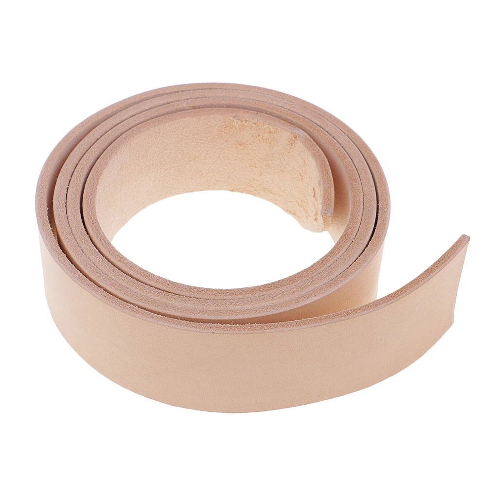 100-135cm Long Natural Genuine Leather Strap Strips for Leathercraft Accessories