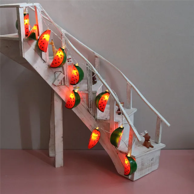 Delicore Fashion Holiday Lighting 10 Led Cool Watermelon String Delicore Fashion Holiday Lighting 10 Led Cool Watermelon String Lights Wedding Garden Party Baby Kids Bedroom Decoration S080
